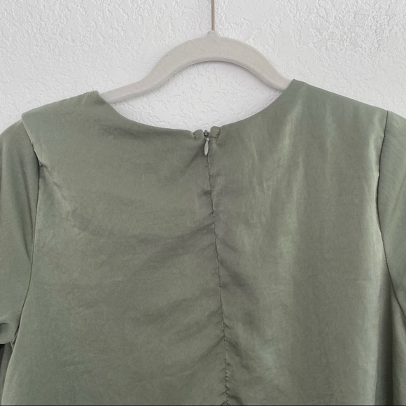 LULUS Women's Small Green Long-Sleeve Mini Dress - Picture 3 of 10